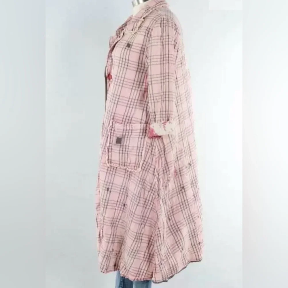 Magnolia Pearl Tancy Coat in Telephone Check O/S NWT - Picture 2 of 3